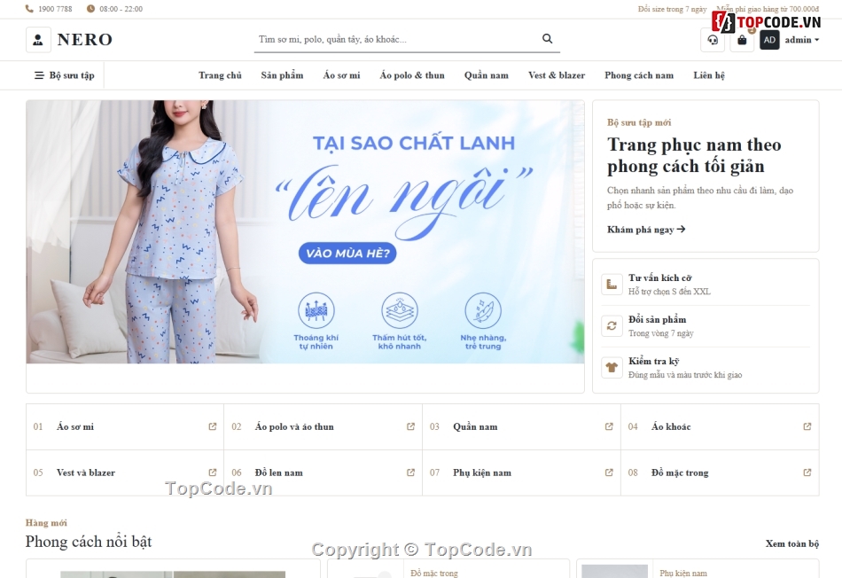 Web thời trang,bán,web bán hàng